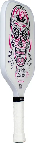 Miniatura 2 de Vulcan Paddle Candy Sugar Skull Pickleball Paddle Rendimiento híbrido Núcleo de polipropileno Aprobado por USAP Múltiples opciones Blanco