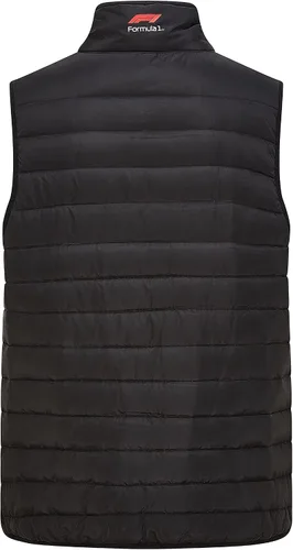 Miniatura 2 de Formula 1 - Chaleco acolchado con cremallera completa para hombre, Mercedes-AMG Petronas, negro, talla S