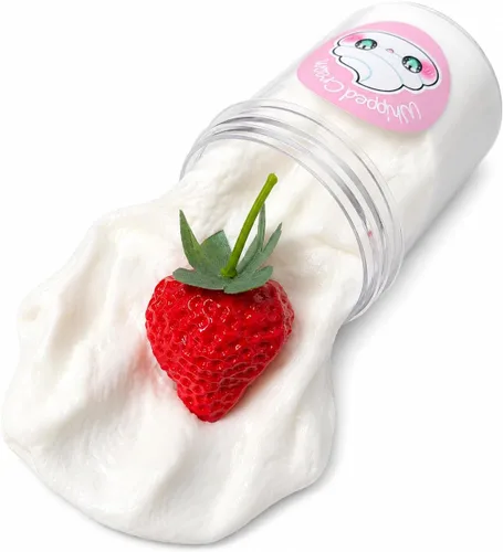 Miniatura 3 de Hoshimi Slimes - Juego de gofres de tarta de fresa para bricolaje a partir de 8 años, juego de regalo sensorial ASMR hecho a mano con mantequilla