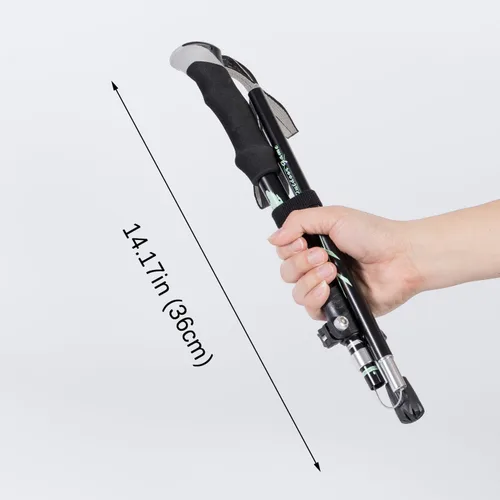 Miniatura 3 de Bastones de trekking – 1 pieza deportiva de aluminio 7075 anti choque caminata senderismo bastón, ultraligero Alpenstock, ajustable rápido, poste