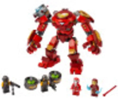 Miniatura 2 de LEGO Marvel Avengers Iron Man Hulkbuster Versus A.I.M. Agent 76164, genial, interactivo, juego de los Vengadores de construcción de ladrillos