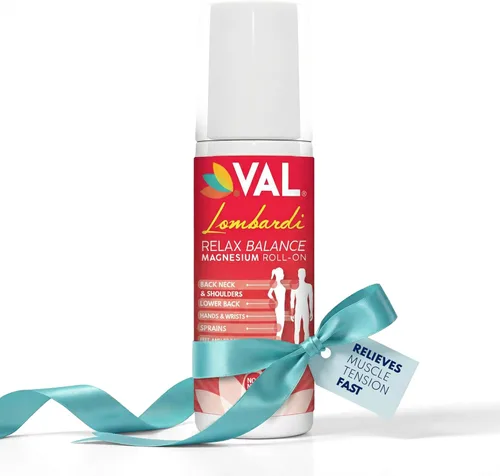 VAL Lombardi Magnesio Roll-On 3oz | Zechstein Magnesio + Árnica | Alivio articular y muscular para espalda, cuello, piernas y pies