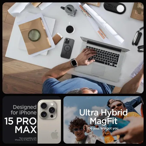 Miniatura 366 de Spigen Funda para iPhone 13 Mini, ultra híbrida MagFit [antiamarilleo] [compatible con Magsafe] - Transparente
