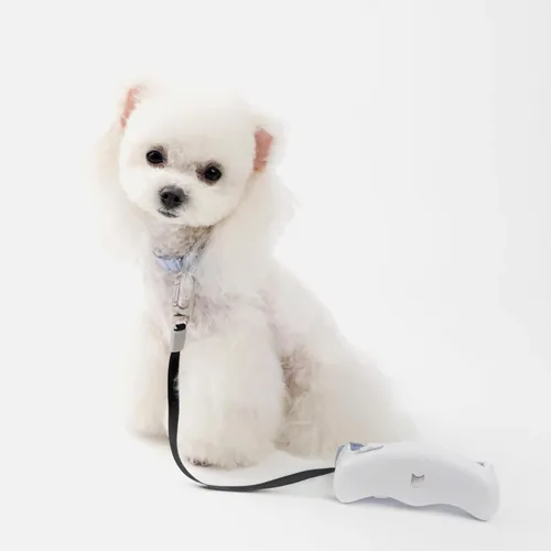 Miniatura 9 de Correa retráctil para perro de 5.6 pies, ajustable, suave, manos libres, correa retráctil de freno rápido con una sola mano para perros pequeños