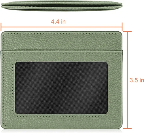 Miniatura 106 de Fintie Billetera delgada y minimalista para bolsillo frontal, con bloqueo RFID, tarjetero y ventana de identificación, para hombre o mujer