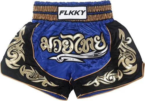 FLKKY Muay Thai - Pantalones cortos de boxeo para hombres y mujeres de alta calidad para entrenamiento de artes marciales gimnasio boxeo pantalones