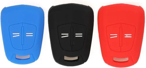 Miniatura 3 de Para Opel Rocks Vectra Zafira Key Case Silicone Key Cover Auto Car Key Shell Holder (azul)