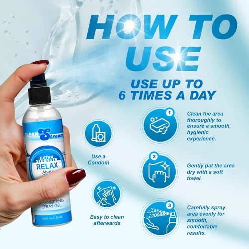 Miniatura 6 de CleanStream Relax Lubricante Desensibilizante Botella de 4.4 Onzas Líquidas, Fórmula Líquida a Base de Agua Sin Fragancia, Brinda Comodidad
