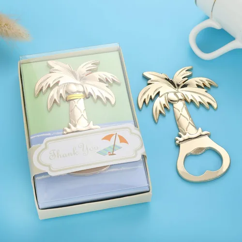 12 piezas de abrebotellas de árbol de coco, recuerdos de boda para invitados, baby shower, regalos de devolución, regalos de despedida de soltera,