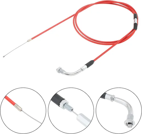 Miniatura 4 de Windance 190 cm 74.8" Cable de Acelerador de Rendimiento Alto para Motocicleta, Cable de Acelerador Ajustable de Carburador de Deslizamiento Plano
