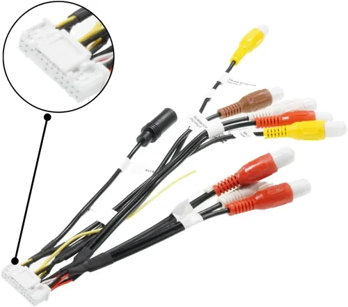 Miniatura 5 de Xtenzi Arnés de montaje de cable RCA para automóvil compatible con Pioneer DMH CDP1888, CDP1889 - XT91911