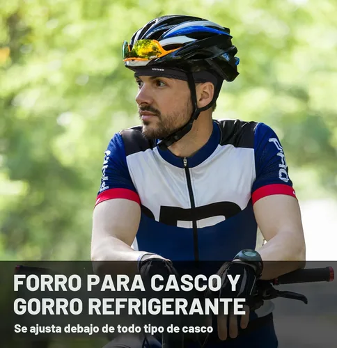 Miniatura 2 de MELASA Gorras de calavera refrescante, forro de malla ligera debajo del casco, ciclismo, motocicleta, casco duro para hombres y mujeres