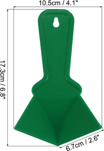 Miniatura 2 de uxcell Paleta de esquina interior de 4 pulgadas, herramienta de esquina de paneles de yeso de plástico, verde 2 piezas