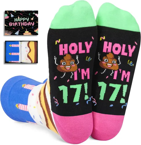 Miniatura 12 de HAPPYPOP Birthday Gifts Socks - 11-19 Year Old Birthday Socks, Bday Gifts for Teen Woman Man