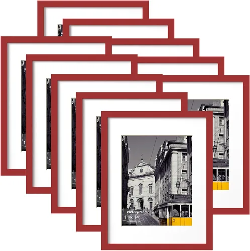 Miniatura 99 de eletecpro - Juego de 10 marcos de fotos de 5 x 7 pulgadas, collage de marcos de fotos para decoración de pared, muestra fotos de 4 x 6