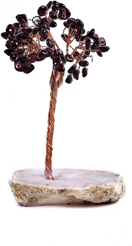 Miniatura 11 de YGLINE Bonsái de siete chakras, Feng Shui, árbol de dinero, equilibrio de chakras, reiki, sanación de cristal de aura, limpieza de cristal EMF