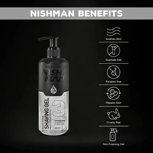 Miniatura 4 de Nishman Serie de Gel de Afeitar (03 SHAVE GEL, 13.5 fl oz)