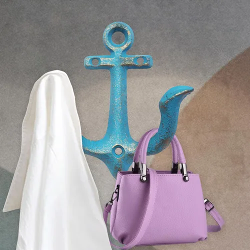 Miniatura 6 de Notakia Ganchos Decorativos de Pared Montados Antiguos Shabby Chic de Metal para Hogar Baño Toallas Abrigos Perchero, Ganchos de Pared de Hierro