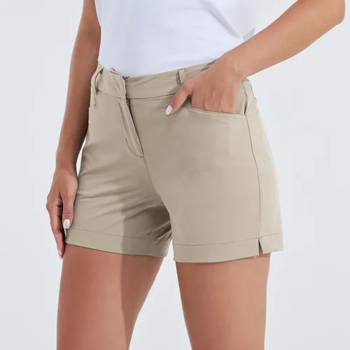 Miniatura 48 de Willit Pantalones cortos de golf de 4.5 pulgadas para mujer, de secado rápido, casuales, con bolsillos, resistentes al agua