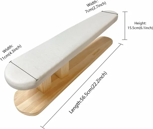 Miniatura 2 de Tabla de planchar acolchada con pecho y manga larga con base de madera para herramientas domésticas, formas de vestido a medida, estudio de costura