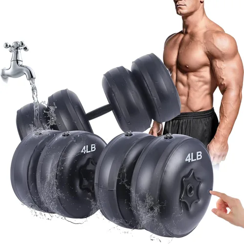 Miniatura 3 de Water Filled Dumbbells Set - Water Filled Weights - Portable Travel Weights - Adjustable Dumbbells