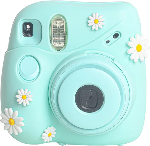 Miniatura 9 de Rieibi Mini 7+ Funda de silicona para cámara instantánea Fujifilm Mini 7 Plus - Funda de nueva versión con correa de hombro extraíble - Morado