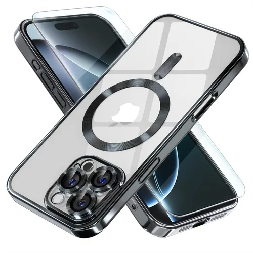 Miniatura 51 de Misea Funda magnética para iPhone 14 compatible con MagSafe [nunca amarillenta] [protección contra caídas de grado militar] protector completo