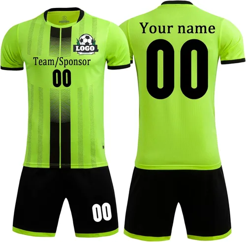Miniatura 11 de Camisetas de fútbol personalizadas para niños, hombres y mujeres, camiseta y pantalones cortos de fútbol personalizados, uniformes de fútbol