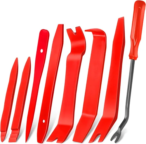 Miniatura 11 de Keze 7 Piezas Herramienta de Palanca de Extracción de Molduras de Plástico Automotrices y Kit de Alicates Extractores de Clips para Extracción