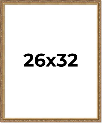 Miniatura 122 de Poster Palooza Marco de fotos de madera maciza ornamentada dorada de 3 x 3 pulgadas, ancho de moldeo de 1.25 pulgadas, con plexiglás acrílico UV