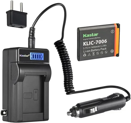 Miniatura 9 de Kastar Paquete de 3 baterías KLIC-7006 y cargador de CA LCD compatible con batería y cargador Kodak KLIC-7006 LB-012, Kodak PixPro FZ51