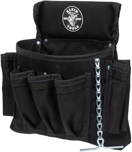 Klein Tools Bolsa de herramientas 5719, PowerLine Series Utility Pouch se adapta a cinturones de herramientas de hasta 2.5 pulgadas, costuras