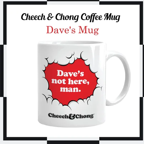 Miniatura 2 de Taza de café Cheech and Chong Dave – 50 aniversario edición especial tazas de té y chocolate caliente, tazas de bebidas – Cerámica de alta calidad