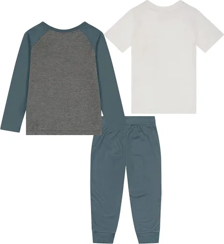 Miniatura 2 de PUMA boys 3 Piece T-shirt, Long Sleeve Shirt & Jogger Set