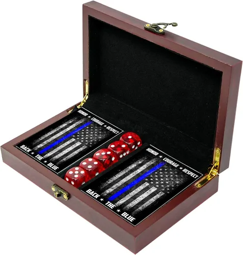 Miniatura 30 de Juego de regalo del ejército de los Estados Unidos Juego de cartas y dados Tarjetas de insignia de rango del ejército Regalos del ejército