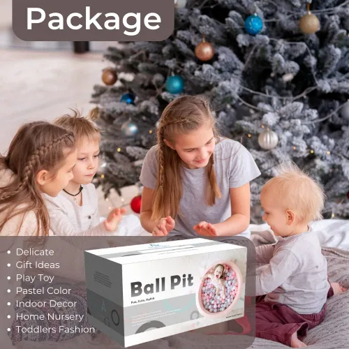 Miniatura 5 de Wonder Space Piscina de Pelotas de Espuma Premium de 35" para Niños, Piscina de Juego Suave Segura Certificada por CPSIA para Niños Pequeños