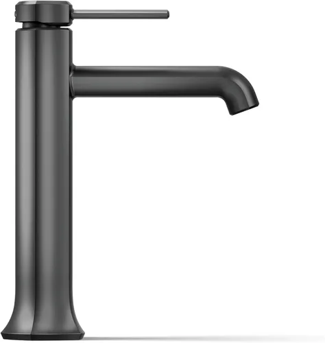 Miniatura 8 de Kohler 27003-4-BL Occasion - Grifo alto para lavabo de baño con una sola manija, 1.2 gpm, color negro mate Mate negro