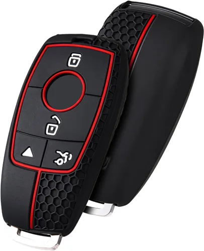 Miniatura 11 de ELOHEI Funda para llavero de Mercedes Benz, funda suave de alta calidad de protección completa de 360 grados, accesorios para Mercedes Benz E, S, C