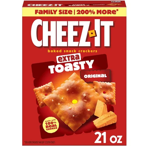 Miniatura 9 de Cheez-It Galletas de queso, galletas horneadas, porción individual, extra tostadas (40 bolsas)