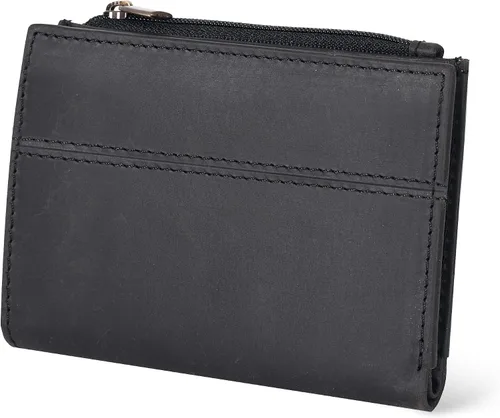 Miniatura 11 de Billetera Oak Leathers para mujer de piel de grano completo - Pequeña con protección RFID, monedero para monedas, tarjetero de crédito y DNI