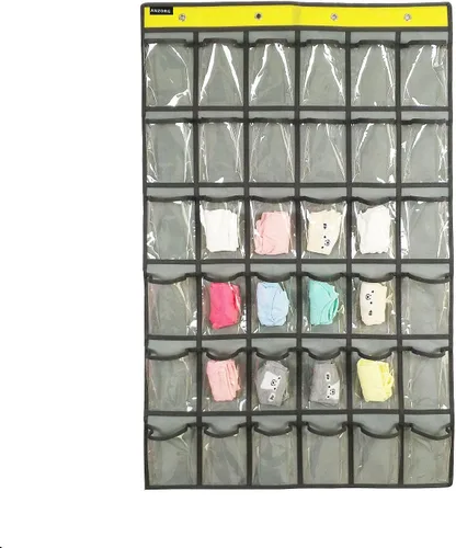 Miniatura 7 de Organizador de teléfonos celulares para aula, soporte para calculadoras, para colgar sobre la puerta, organizador de joyas, armario, ropa