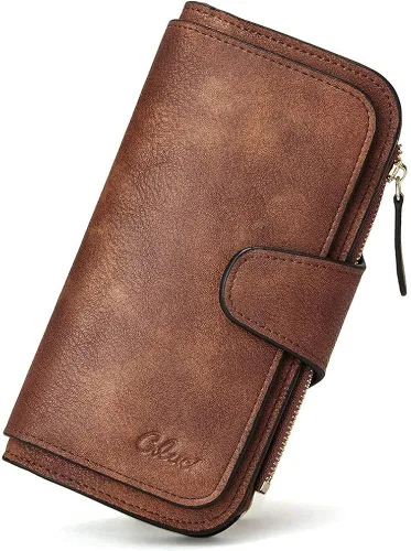 CLUCI Mochila monedero para mujer, diseño de cuero, viajes, grandes señoras bolsas de hombro con borlas con imagen del producto cartera para mujeres
