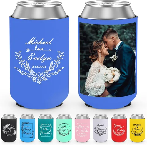 Miniatura 9 de Enfriadores de latas delgadas personalizadas para cerveza delgada de 12 onzas y refrescos duros, soporte para enfriadores de latas de neopreno