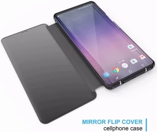Miniatura 7 de Funda inteligente para Galaxy S22 Ultra Sleep/Wake Window's View Design Flip 360 de cuerpo completo protector de pantalla integrado delgado y duro