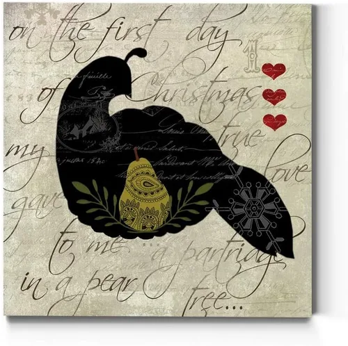 Miniatura 12 de Renditions Gallery Arte de pared de Doce días de Navidad, cuatro pájaros cantores, bonita obra de arte de invierno, decoración de canción navideña