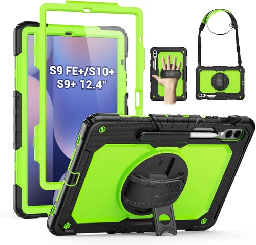 Miniatura 16 de SEYMAC Funda protectora resistente a prueba de golpes para Samsung Galaxy Tab A9 de 8.7 pulgadas 2023 (SM-X110/X115/X117), resistente a prueba