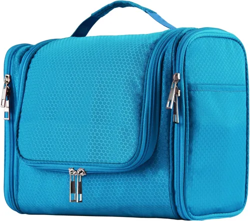 Miniatura 14 de Buruis - Neceser grande para hombres y mujeres, bolsa de viaje colgante para maquillaje, cosméticos, afeitado, artículos de tocador, kit Dopp