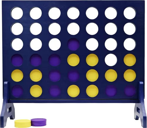 Miniatura 28 de Tailgating Pros Cuatro en una fila gigante azul marino premium con funda de transporte – Juego de patio al aire libre de gran tamaño – ¡Muchos