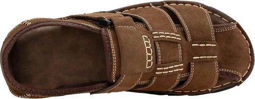 Miniatura 5 de Jousen Men's Sandals Leather Open Toe Beach Sandal Outdoor Summer Sport Sandals