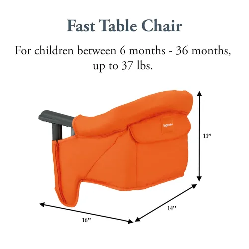 Miniatura 65 de Inglesina Silla de Mesa Rápida, Negro - Silla Alta Portátil para Bebés - para Bebés y Niños Pequeños hasta 37 libras - Diseño Plegable - Se Adapta a